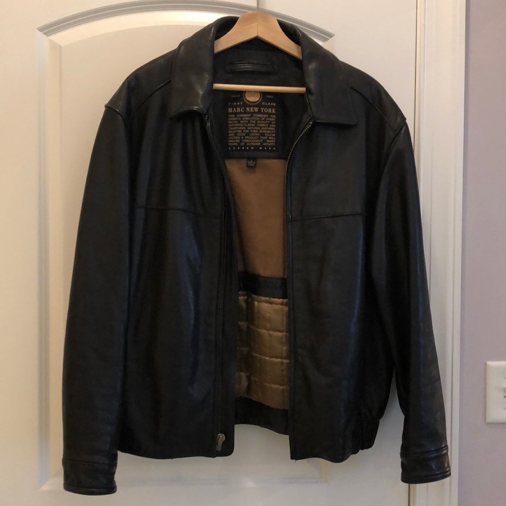 Andrew Marc men’s leather jacket